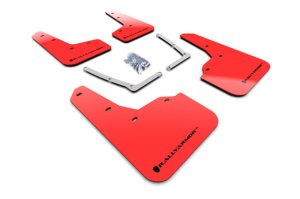 Honda Civic Si Mud Flaps - Rally Armor - UR Red Flap/Blk Logo - Red - `16-`21